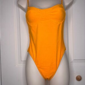 La Hearts Bold Orange Top